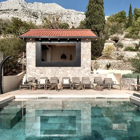Luxauthentic With Heated Pool Salt Stone - Sauna, Jacuzzi, Gym, Outdoor Kitchen With Bbq Vila *
