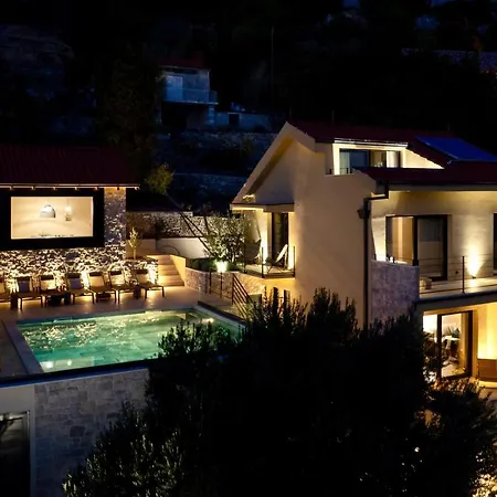Vila Luxauthentic With Heated Pool Salt Stone - Sauna, Jacuzzi, Gym, Outdoor Kitchen With Bbq Mimice