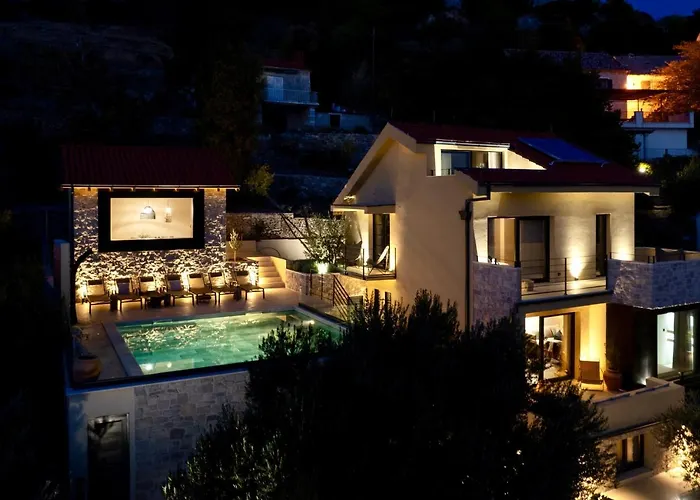 Villa Luxauthentic With Heated Pool Salt Stone - Sauna, Jacuzzi, Gym, Outdoor Kitchen With Bbq Mimice