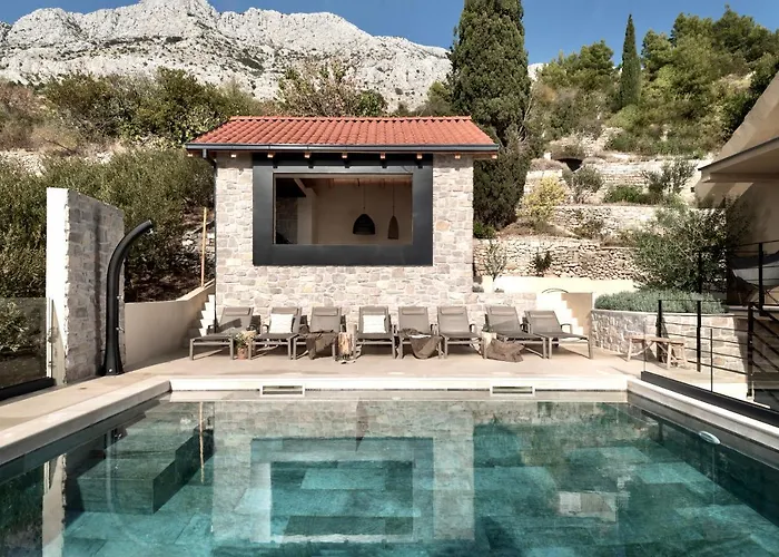 Luxauthentic With Heated Pool Salt Stone - Sauna, Jacuzzi, Gym, Outdoor Kitchen With Bbq Villa *